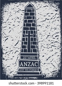 Anzac day.  Day card in vector format.