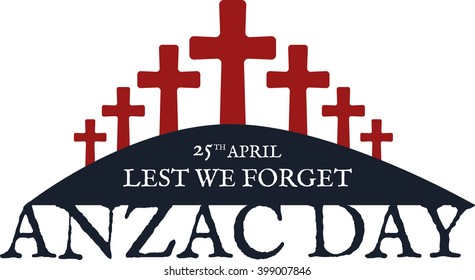 Anzac day.  Day card in vector format.