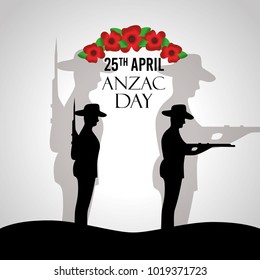 anzac day celebration poster patriotic soldier national memory