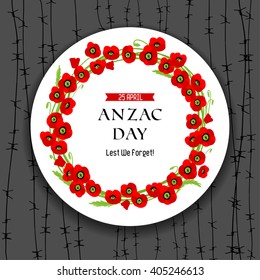 Anzac day dark background for design banner,ticket, leaflet and so on.Template page.
