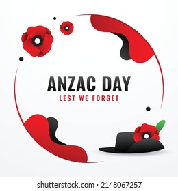 Anzac Day Design Background For Memorial Moment