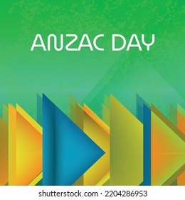 Anzac Day. Design suitable for greeting card poster and banner