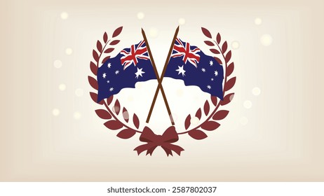 An ANZAC Day Flag Emblem