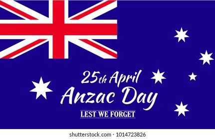 Anzac Day Lest We Forget red poppy vector poster.