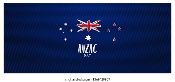 anzac day lest we forget, australia and new zealand flag