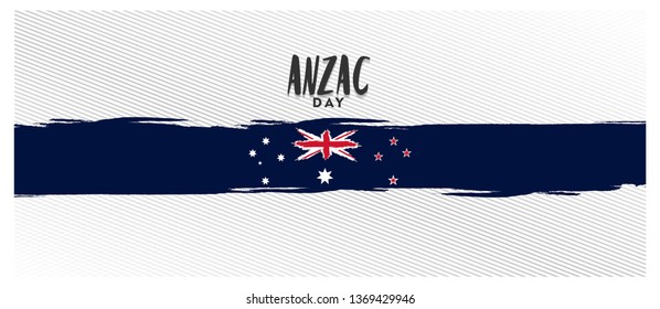 anzac day lest we forget, australia and new zealand flag