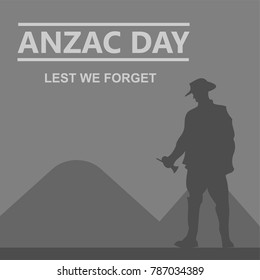 Anzac Day, Lest We Forget