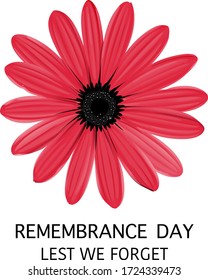 Anzac day on sign on white background illustration