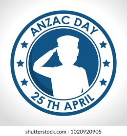 anzac day poster with military soldier