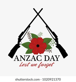 anzac day poster with red poppy flower