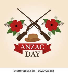 anzac day poster with red poppy flower