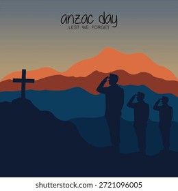 ANZAC Day Vektordesign mit Mohnblumen und Erinnerungssymbolen in einem sauberen, respektvollen Stil. Ideal für Gedenkplakate, Lehrmaterial, Beiträge in sozialen Medien und Gedenkentwürfe.