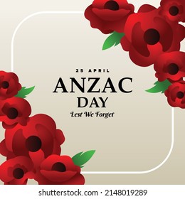 Anzac Day Vector Design Template