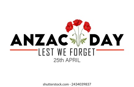  Anzac Day vector illustration. It is suitable for card, banner, or poster