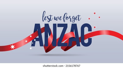 ANZAC ribbon lest we forget