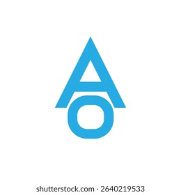 ao abstract logo modern style