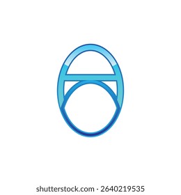 ao abstract logo modern style