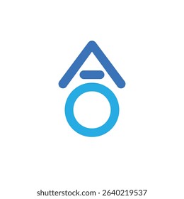 ao abstract logo modern style