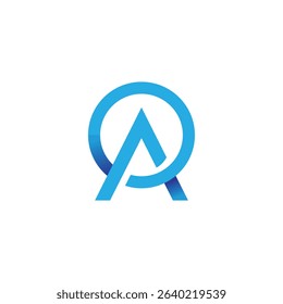 ao abstract logo modern style