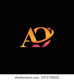 AO aerospace creative logo design