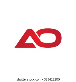 AO company linked letter logo