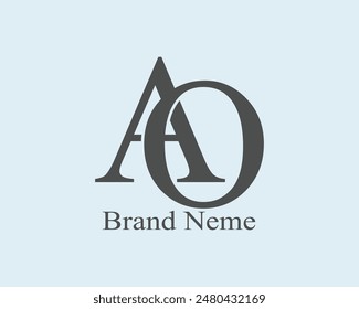 AO creative logo simple logo illustration