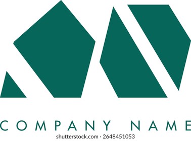 AO criativo moderno abstrato carta logotipo vetor design. Utilizável para sua empresa ou empresa e identidade da marca.