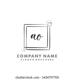 AO Initial beauty monogram logo vector