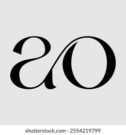 ao Initial Letter Logo Symbol