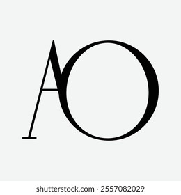 ao Initial Letter Logo Symbol