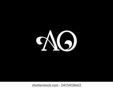 AO  initial logo design and abstract logo