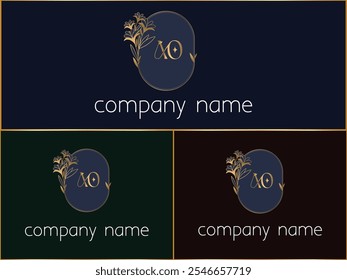 AO Initial Signature Logo Design Template eps Datei 10.