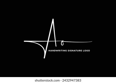 Logo de la firma de escritura a mano. AO Dibujado a mano Caligrafía Letras Vector. AO letra inmobiliaria, belleza, fotografía letra logo diseño.