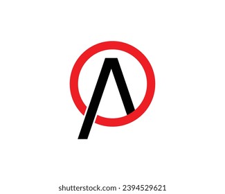 AO latter logo design icon