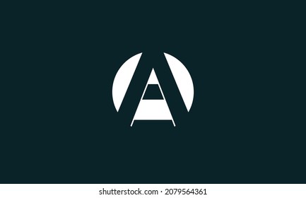 AO Letter icon design, Creative modern letters icon, luxury vector illustration premium vector