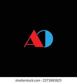 AO letter logo creative design with vector graphic OA simple and modern logo