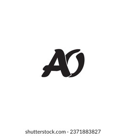 AO letter logo creative design with vector graphic OA simple and modern logo