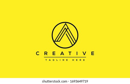 AO Letter Logo Design. Creative Modern Alphabet letters monogram icon A O, OA, A and O.