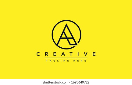 AO Letter Logo Design. Creative Modern Alphabet letters monogram icon A O, OA, A and O.