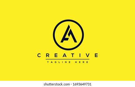 AO Letter Logo Design. Creative Modern Alphabet letters monogram icon A O, OA, A and O.