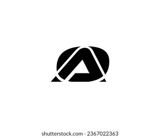 AO Letter Logo Design Element