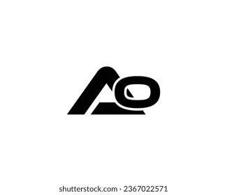 AO Letter Logo Design Element