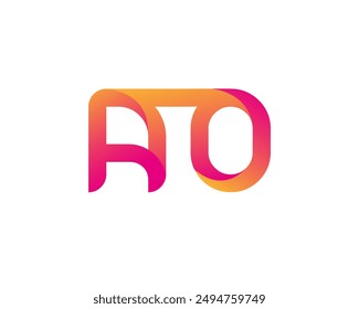 ao letter logo. ao logo design vector illustration