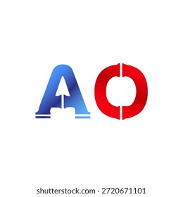 Plomería de Vector y diseño de logotipo de construcción. Letras y tipografía del alfabeto del estilo de la pipa de Industrial con colores degradados rojo y azul. Símbolo de servicio de agua y gasoductos.