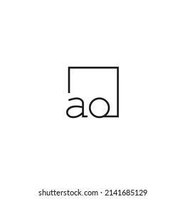 AO line concept logo in high quality professional design that will be best for your companies