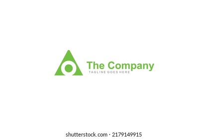 AO logo abstract for branding company. letter template vector illustration for your brand.