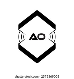 AO logo design, AO simple and modern logo. AO luxurious alphabet design home and city style logo design
