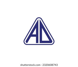 AO logo design vector template