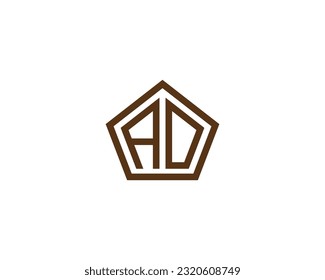 AO logo design vector template