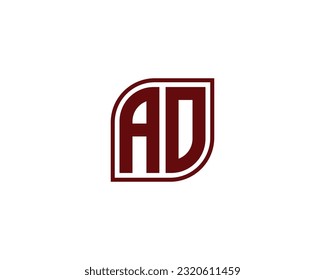 AO logo design vector template